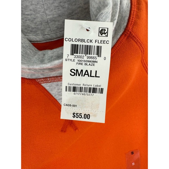 Club Room Mens Spiralite Turtleneck Sweatshirt Fire Blaze Size Small - Picture 8 of 9